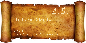 Lindtner Stella névjegykártya
